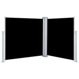 vidaXL Zložljiva stranska tenda črna 120x600 cm, (20728578) Cene