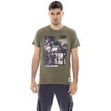 Leone 1947 Majice s kratkimi rokavi Man T-Shirt Short Sleeves Graphics Zelena | Shoptok.si