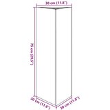 vidaXL Vrtno korito trikotnik 30x26x75 cm corten jeklo | Shoptok.si