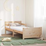vidaXL Krevetna konstrukcija s madracem s uzglavljem Smeđa 80 x 200 cm Cijene
