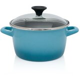 Metalac duboka posuda s poklopcem granit induction 20cm /3,4lit plava | shoptok.hr