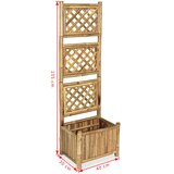  Vrtna posuda za sadnju s rešetkom od bambusa 40 cm | Eponuda.com