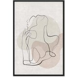  Slika - French Chic (1 Part) Vertical 40x60 U crnom drvenom okviru | shoptok.hr