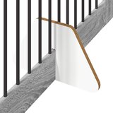  Vrata za pse s postoljem 2 pcs Siva sonoma 100 x 80 cm | shoptok.hr