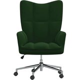  Stol za sproščanje temno zelen žamet, (20957301) | Shoptok.si