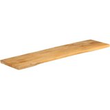 Stolna ploča 180x40x3,8cm od masivnog drva manga sa živim rubom | shoptok.hr