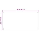 vidaXL Kuhinjske zaštite od prskanja 2 kom prozirne 80x40 cm staklene | shoptok.hr