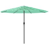  Vrtni suncobran s drvenim stupom zeleni 388x388x248 cm | shoptok.hr