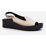Zazoo 2893 Women's Leather Sandals on Thick Sole Light Beige Cijene