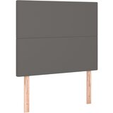  s oprugama i madracem sivi 90 x 190 cm od umjetne kože | shoptok.hr