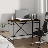  Radni stol boja hrasta 100x50x75 cm konstruirano drvo i željezo | Eponuda.com