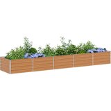  Vrtna visoka greda Svetlo rjava 400 x 80 x 45 cm, (5000287802) | Shoptok.si