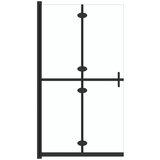 Furnova Zložljiva pregrada za tuš prozorno ESG steklo 80x190 cm, (21918052) | Shoptok.si