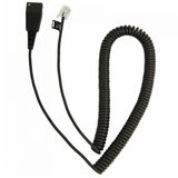 Jabra QD Cord to RJ10, coiled, 0,5 - 2 meters, for Lucent Callmaster V, VI, Cisco 79xx and PLX A22 | ePonuda.com