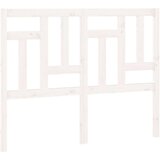  Uzglavlje za krevet bijelo 145 5x4x100 cm od masivne borovine | shoptok.hr