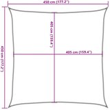  Jedro za zaštitu od sunca 160 g/m² smeđe 4,5 x 4,5 m HDPE | shoptok.hr