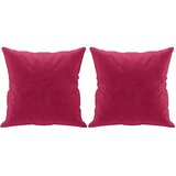  Ukrasni jastuci 2 kom crvena boja vina 40 x 40 cm baršunasti | Eponuda.com
