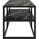 TV ormarić crni s crnim mramornim staklom 100 x 40 x 40 cm | Eponuda.ba