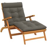 Jastučić za ležaljku VIANEN 100% poliester Siva 200 x 70 x 8 cm Slike