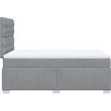  Krevet s oprugama i madracem svjetlosivi 120x190 cm od tkanine | shoptok.hr