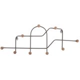 PT LIVING Siva metalna zidna vješalica 71 cm Maze – | shoptok.hr