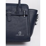 Shelvt Navy blue women's handbag with silver elements | shoptok.hr