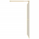  Stijenka za walk-in tuš sa staklom ESG zlatna 140 x 195 cm | shoptok.hr