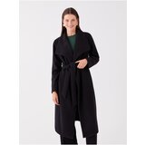 LC Waikiki Shawl Collar Straight Long Sleeve Women's Stamp Coat.