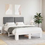  Krevetni okvir s tapiciranim uzglavljem Svijetlo siva | shoptok.hr