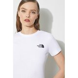 The North Face pamučna majica w s/s redbox slim tee za žene, boja: bijela, NF0A87NMFN41