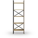 Marckeric Regal v hrastovem dekorju v naravni barvi 58x175 cm Ara – Cene