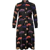KAFFE CURVE Dolga srajca 'Olivia' mešane barve / črna | Shoptok.si