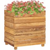 vidaXL Posuda za sadnju 50x40x55 cm od reciklirane tikovine i čelika Cijene