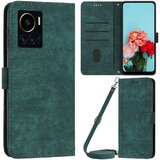 INORCO Protiprašna usnjena torbica za telefon z denarnico iz PU za Infinix Note 12 VIP 4G, ovitek za telefon z vtisnjenimi črtami na stojalu s trakovi, (22034527) Cene