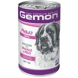 Gemon hrana za pse maxi adult, svinjetina i pirinač, 1250g