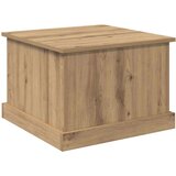 vidaXL Klubska miza artisan hrast 50 x 50 x 35 cm Konstruiran les | Shoptok.si