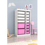 Hanah home višenamenske police montana xs 2D4N8U white pink v2 Cene