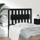  Posteljno vzglavje črno 95,5x4x100 cm trdna borovina, (20684694) | Shoptok.si