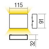  Redo 90375 - LED spoljašnje zidno svetlo KAMAL LED/6W/230V 3000K IP54 bela | Eponuda.com