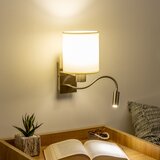  Brilagi-LED Fleksibilna zidna lampa NUBILA 1xE27/25W/230V+LED/3W mesing/krem | Eponuda.com