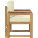  2 Komad Set vanjskih sofa Poliester Bijela i Krem | Shoptok.si