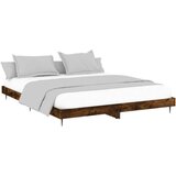  Kreveta boja hrasta 120x200 cm od konstruiranog drva | shoptok.hr