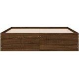 vidaXL Okvir za krevet s uzglavljem smeđa boja hrasta 120x200cm drveni | shoptok.hr