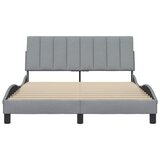  Okvir za krevet bez madraca Hanko svjetlosivi 140 x 190 cm od tkanine | Eponuda.com