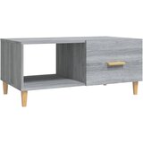 Maison Chic Klubska mizica - kavna mizica - Nizka mizica siva sonoma 89,5x50x35 cm inženirski les, (21752919) Cene