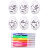  Easter Styrofoam Eggs For Painting Markers Markers Roosters 6pcs | shoptok.hr