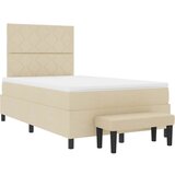  s opruga kutije s uzglavljem Krema 120 x 190 cm tkanina | shoptok.hr