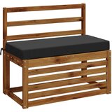  Jastučić za klupu SOEST 100% poliester Antracit 80 x 40 x 8 cm Slike