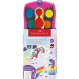 Faber-Castell Faber-Castell: Set od 12 akvarela s naljepnicama jednoroga i duginim sjajem | shoptok.hr