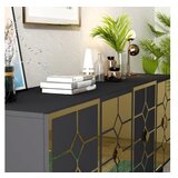 Hanah home irmak - anthracite, gold anthracitegold console | ePonuda.com